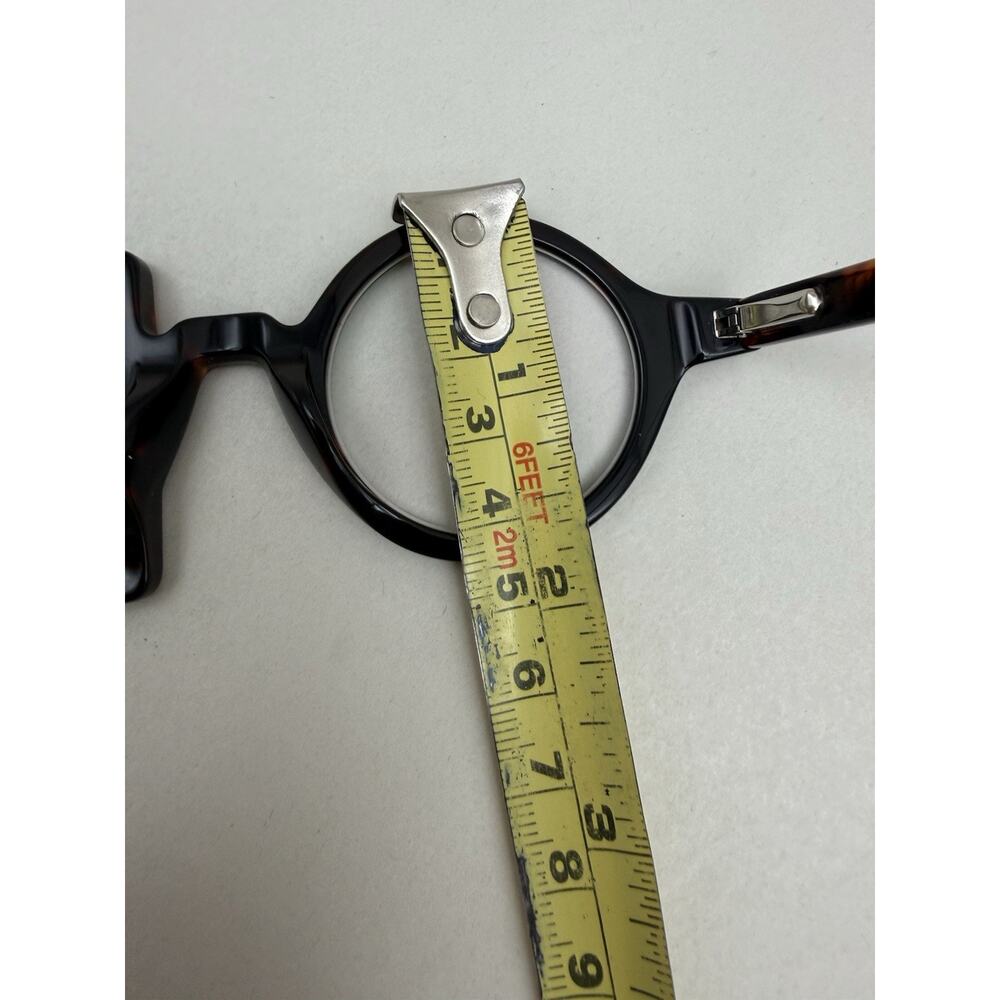 Square Round Paola Tortoise Reading Glasses Flexible Hinge Comfort UNUSED *READ - Picture 5 of 11